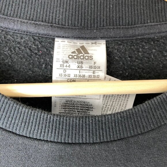 Adidas Black and White Pullover Sweater Size X-Small - Picture 2 of 6